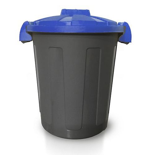 Plastový kontejner Carlson na tříděný odpad, objem 25 l, šedý/modrý