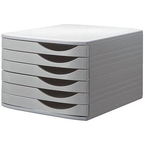 Zásuvkový modul Class'box Re-Solution, 6 zásuvek, šedý