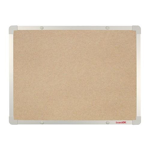 Textilní tabule boardOK, 60 x 45 cm, elox