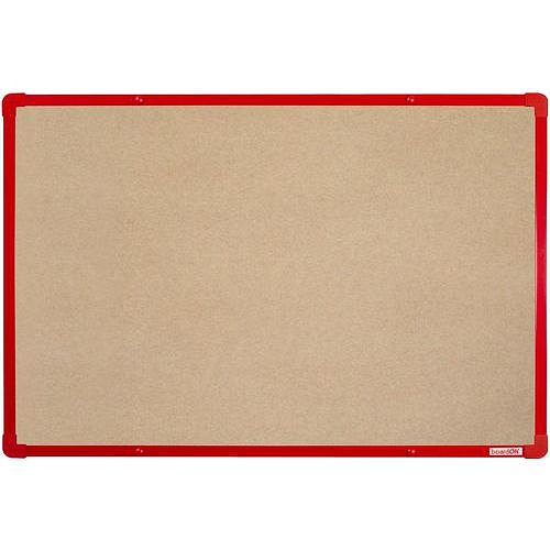 Textilní tabule boardOK, 90 x 60 cm, červená