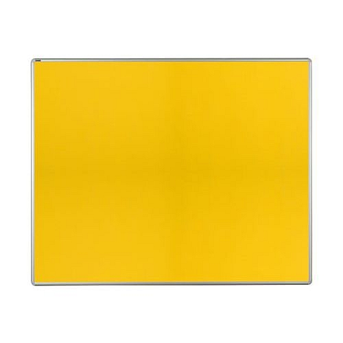 Textilní oboustranný paraván ekoTAB 120 x 150 cm, žlutý