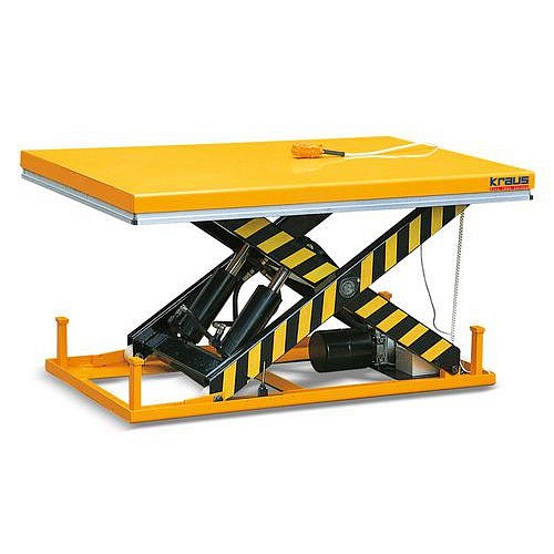 Hydraulický zvedací stůl Kraus, do 2 000 kg, deska 170 x 100 cm