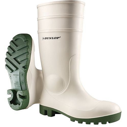 Pracovní holínky pro potravinářský průmysl PVC S5 Dunlop, bílé, vel. 37