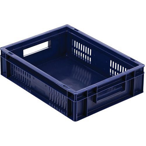 Stohovatelná plastová přepravka PP Manutan Expert s perforovanými stěnami, 10 l