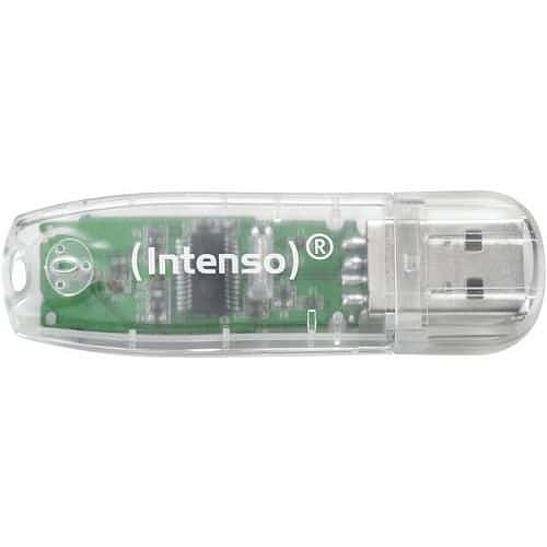Flash disk Rainbow Line USB 2.0 Intenso, transparentní, 32 GB