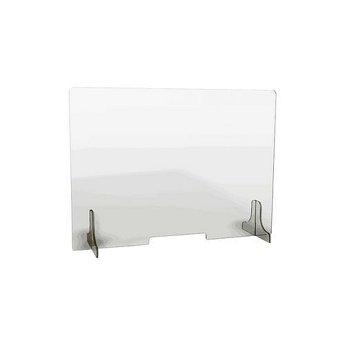 Ochranná přepážka z plexiskla, otvor 3 x 26 cm, 90 x 65 cm