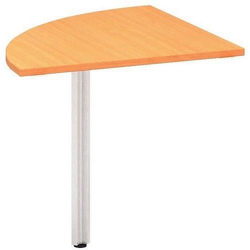 Stolová přístavba Alfa 100, 80 x 80 x 73,5 cm, 1/4 kruh, dezén buk Bavaria