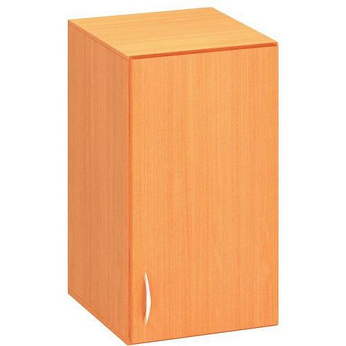 Přístavbová nízká úzká skříň Alfa 500, 71,7 x 40 x 47 cm, s dvířky - pravé provedení, dezén buk Bavaria