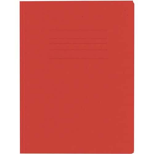 Tříklopé desky Kangaro s gumou, červené, 25 ks