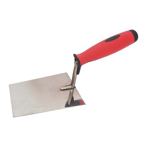 TOPTRADE lžíce zednická, nerezový plech, 140 x 110 mm
