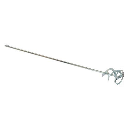 TOPTRADE míchadlo spirála, plechové, pozinkované, s kruhem, průměr 120 mm