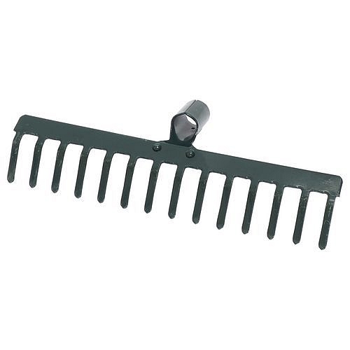 TOPTRADE hrábě kovové, standard, 12 zubů