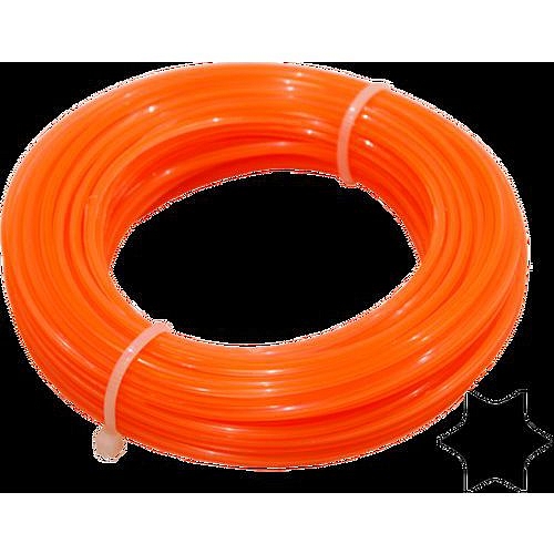 TOPTRADE struna do sekačky, plastová, průřez hvězda, 1,3 mm x 15 m