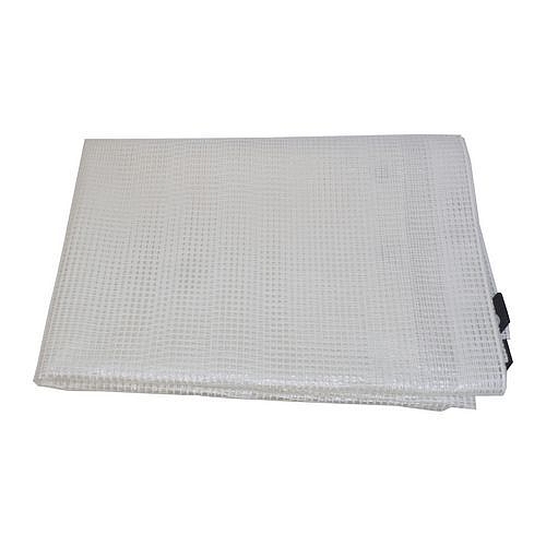 TOPTRADE plachta krycí, průhledná, s kovovými oky, 2 x 3 m, 120g/m2