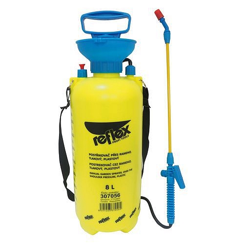 REFLEX postřikovač plastový, tlakový, přes rameno, 8 l