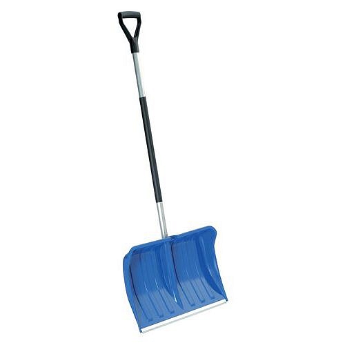 TOPTRADE hrablo na sníh Radhošť, s hliníkovou násadou a plastovou rukojetí Y, 500 x 385 mm