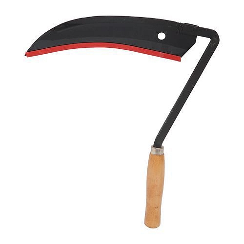 TOPTRADE kososrp ocelový, s dřevěnou rukojetí, 360 mm