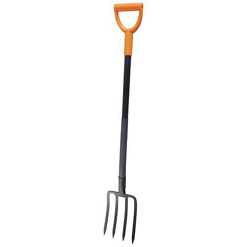 TOPTRADE vidle rycí, kované, kovová násada, svařovaný, tvarovaný profil, délka 1200mm, Profi