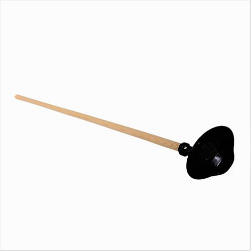 TOPTRADE naběračka plastová, průměr 215 mm, s násadou 160 cm