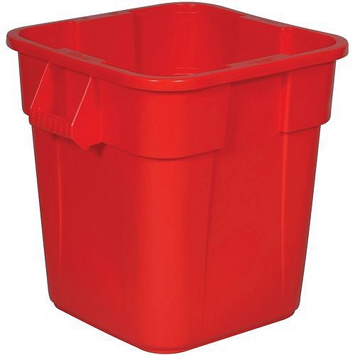 Plastový kontejner Rubbermaid Square, objem 106 l, červený