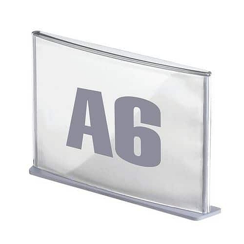 Informační dveřní tabulka Cinatur Paperflow, A6, šedá