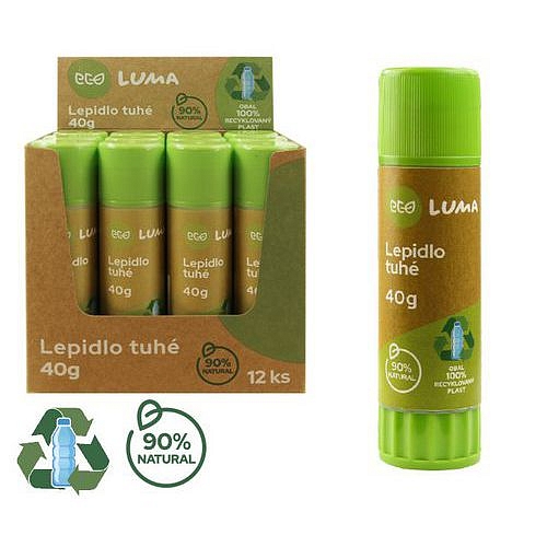Lepidlo ECO LUMA, tuhé, 40g,12 ks