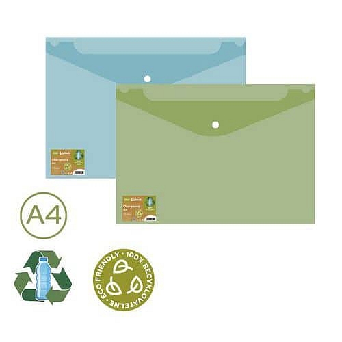 Obal spisový s klopou a drukem ECO LUMA mix, 6 ks, A4