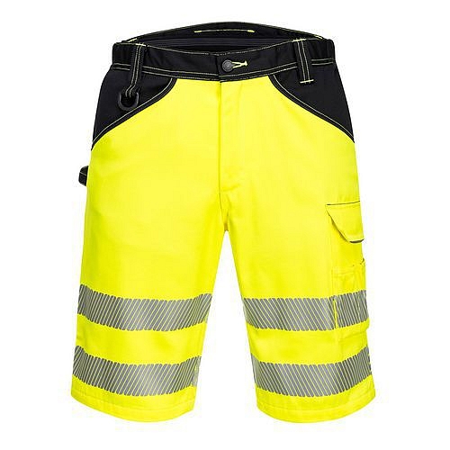 Kraťasy PW3 Hi-Vis, černá/žlutá, vel. 40