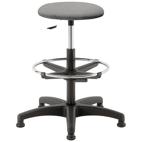 Pracovní židle Linea Fabbrica s kluzáky, šedá