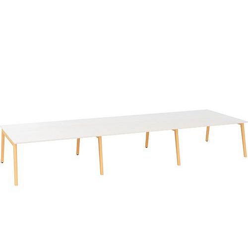 Kancelářský stůl Bench Alfa Root, 480 x 160 x 74,2 cm, bílý