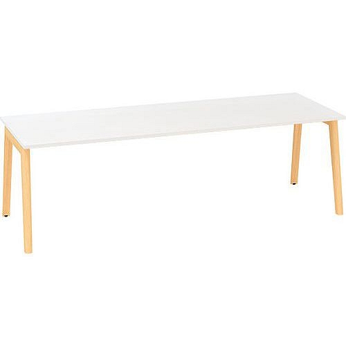 Konferenční stůl Alfa Root, 240 x 100 x 74,2 cm, bílý