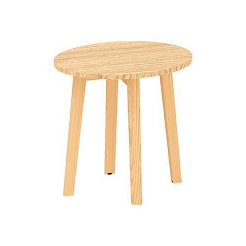 Kruhový konferenční stůl Alfa Root, 50 x 47,7 cm, dub