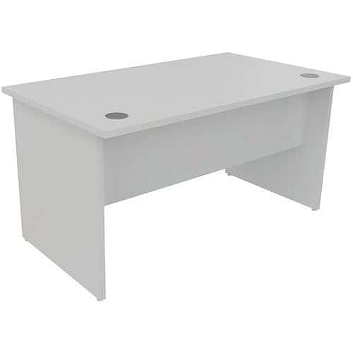 Kancelářský stůl Manutan Expert, 72 x 140 x 80 cm, rovné provedení, šedá