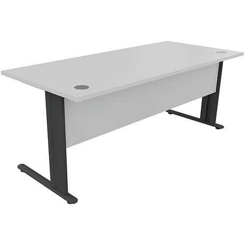 Kancelářský stůl Manutan Expert, 72 x 180 x 80 cm, světle šedá