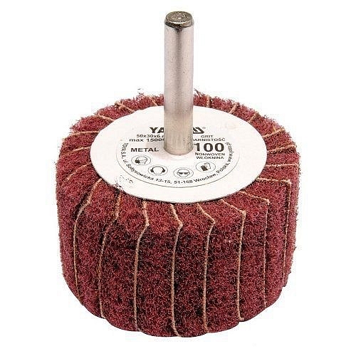 Kotouč lamelový radiální, 50x30, P60, s hřídelí 6mm YATO