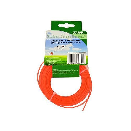 Struna do sekačky, 1,6mm, 15m, kulatý profil, nylon GEKO