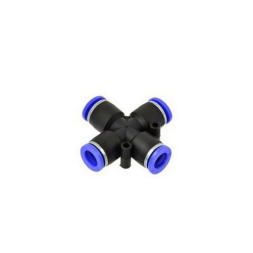 Automatická hadicová spojka, PU/PE, kříž 6mm GEKO