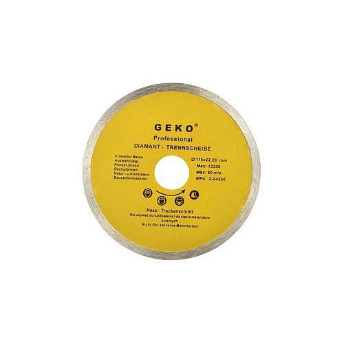 Kotouč diamantový řezný, 115mm GEKO