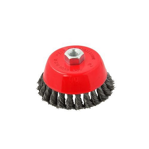 Kartáč hrnkový copánkový, 100mm, M14 GEKO