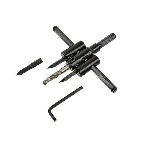 Nastavitelný vykružovací vrták do dřeva, sádrokartonu 30-120mm GEKO