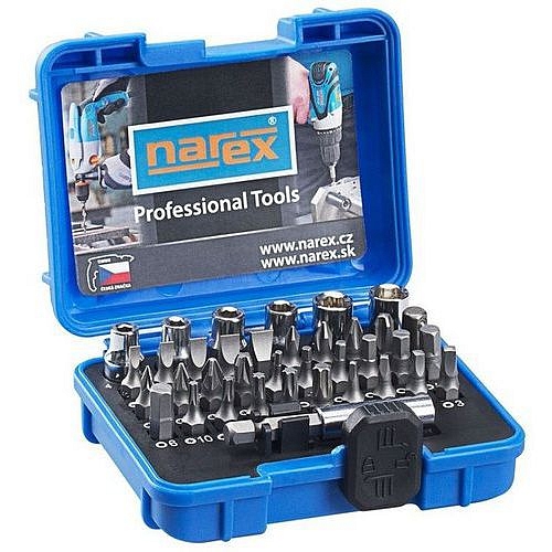 Sada bitů INDUSTRIAL-CrV 37dílná 37-Bit Box, NAREX 65404060