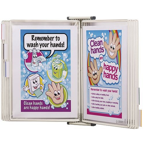 Závěsný držák Djois s rámečky, 10 rámečků, antimikrobiální