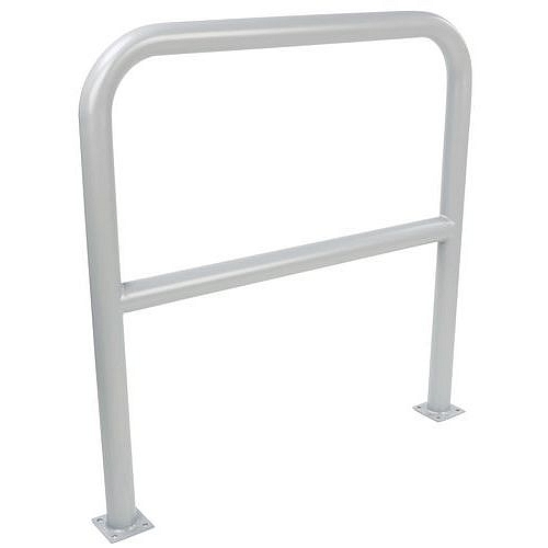 Kovová zábrana, délka 100 cm, průměr 59 mm, šedá - Manutan Expert