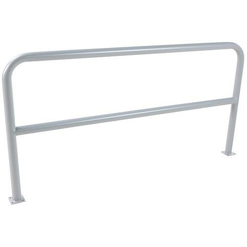 Kovová zábrana, délka 200 cm, průměr 59 mm, šedá - Manutan Expert