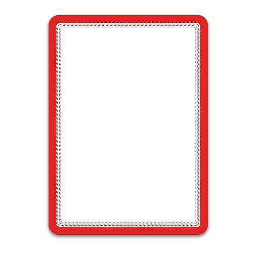 Informační kapsa Varna A4, magnetická, červená