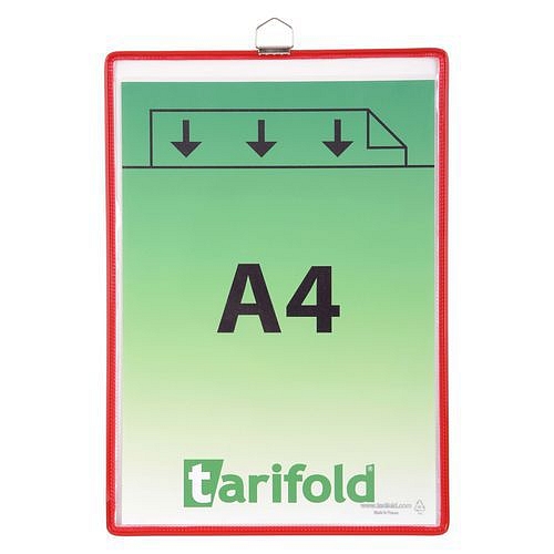 Informační rámečk Tarifold A4, s okem, červený