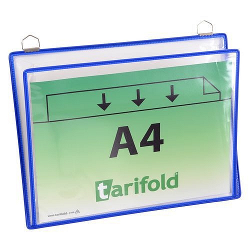 Informační rámečk Tarifold A4, se dvěma oky, modrý