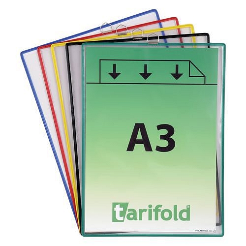 Informační rámečky s úchyty - Tarifold, 5 ks, A3, orientace na výšku