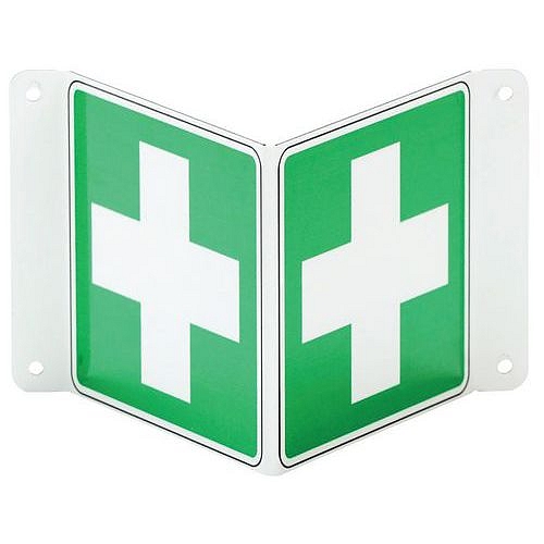 Bezpečnostní tabulka Manutan Expert  - První pomoc, hliník, 200 mm