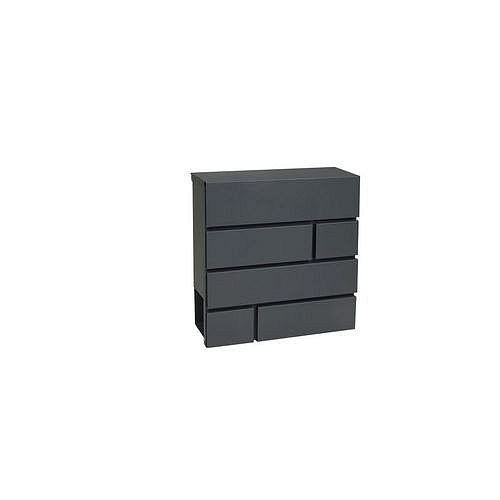 Kovová poštovní schránka Brick, antracit